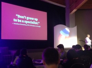 Don't grow up to be a specialist