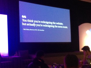 You thing your resigning the web, but are redesigning how people work