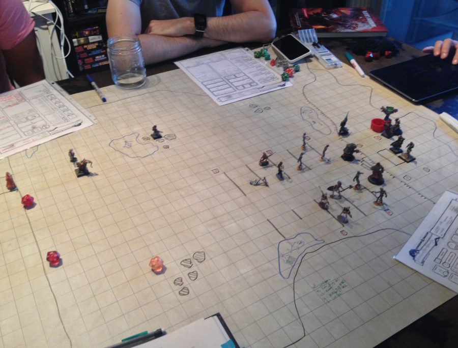 Wipe map and miniatures