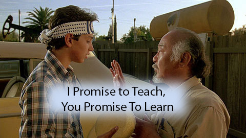 I promise to Teach, you promise to lear